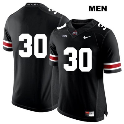 Men's NCAA Ohio State Buckeyes Demario McCall #30 College Stitched No Name Authentic Nike White Number Black Football Jersey JA20C32XQ